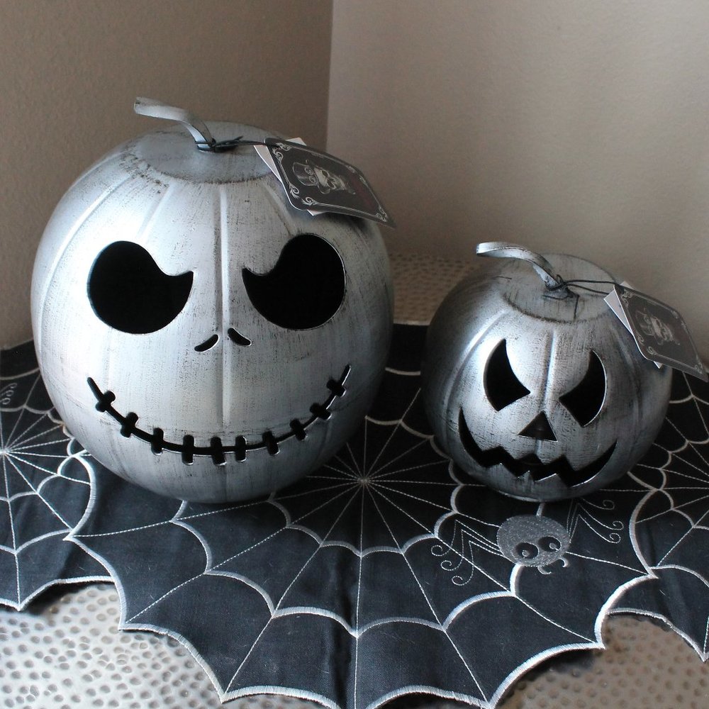 Halloween Metal Jack O'Lantern Jack SkellingtonNWT